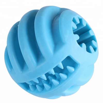 Hetai Best Selling Rubber Treat Ball Tooth Cleaner Dog Cleaning Chew Toys Indestructible Pet Toy